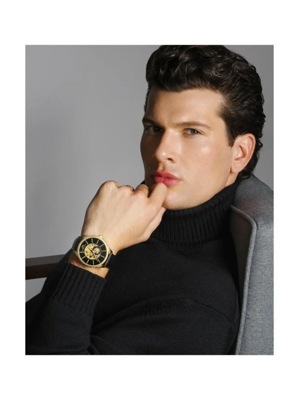 NWT Porsamo Bleu Cassius Automatic Black Dial Men's Watch